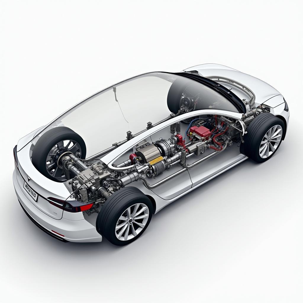 Tesla Model S 85D Allradantriebssystem