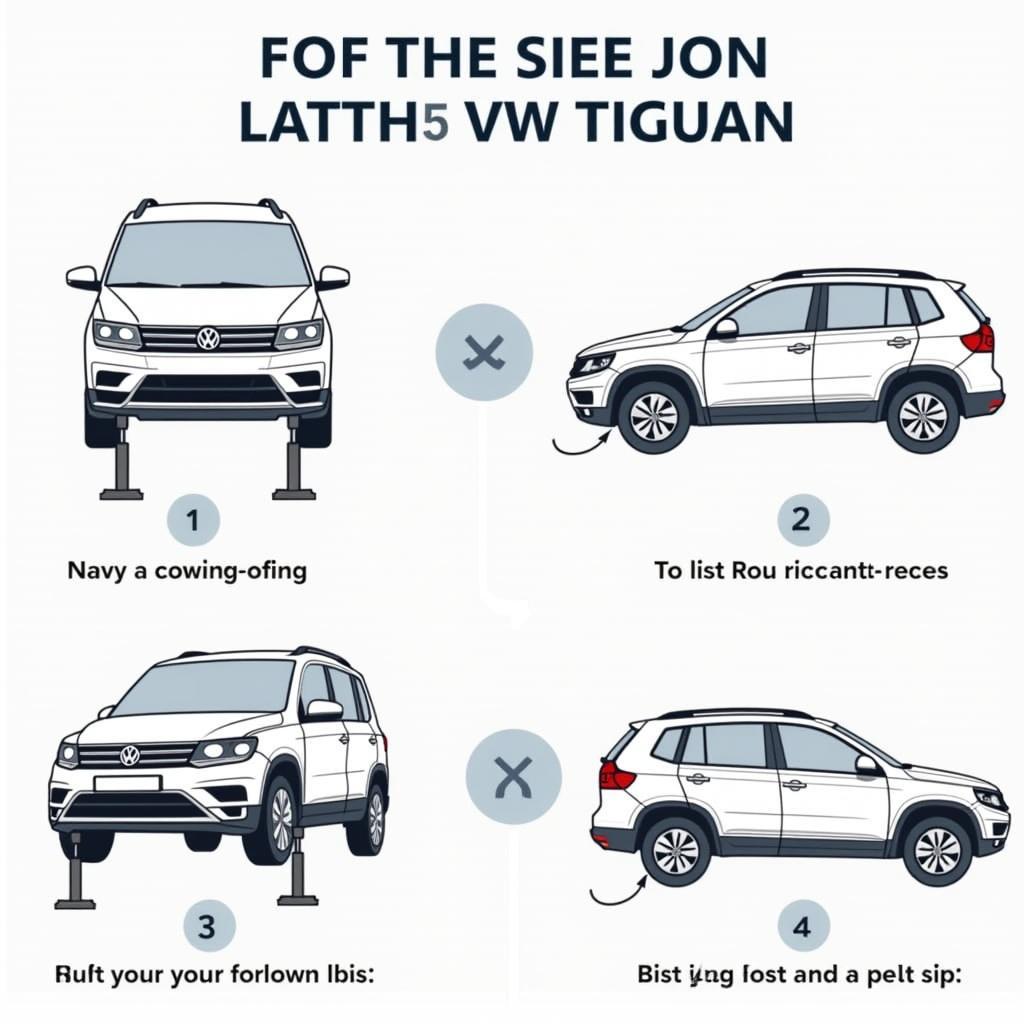 Sichere Anwendung des Wagenhebers am VW Tiguan