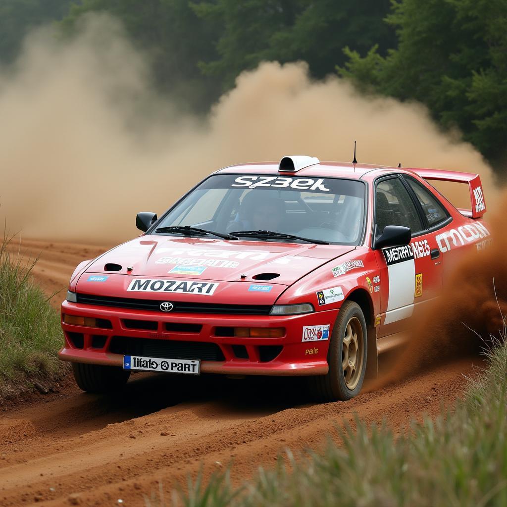 Toyota Celica GT-Four in Rallye-Action