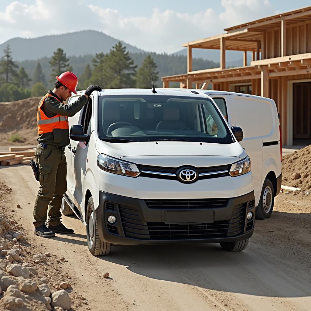 Toyota Proace City 2024 im Einsatz - Handwerker