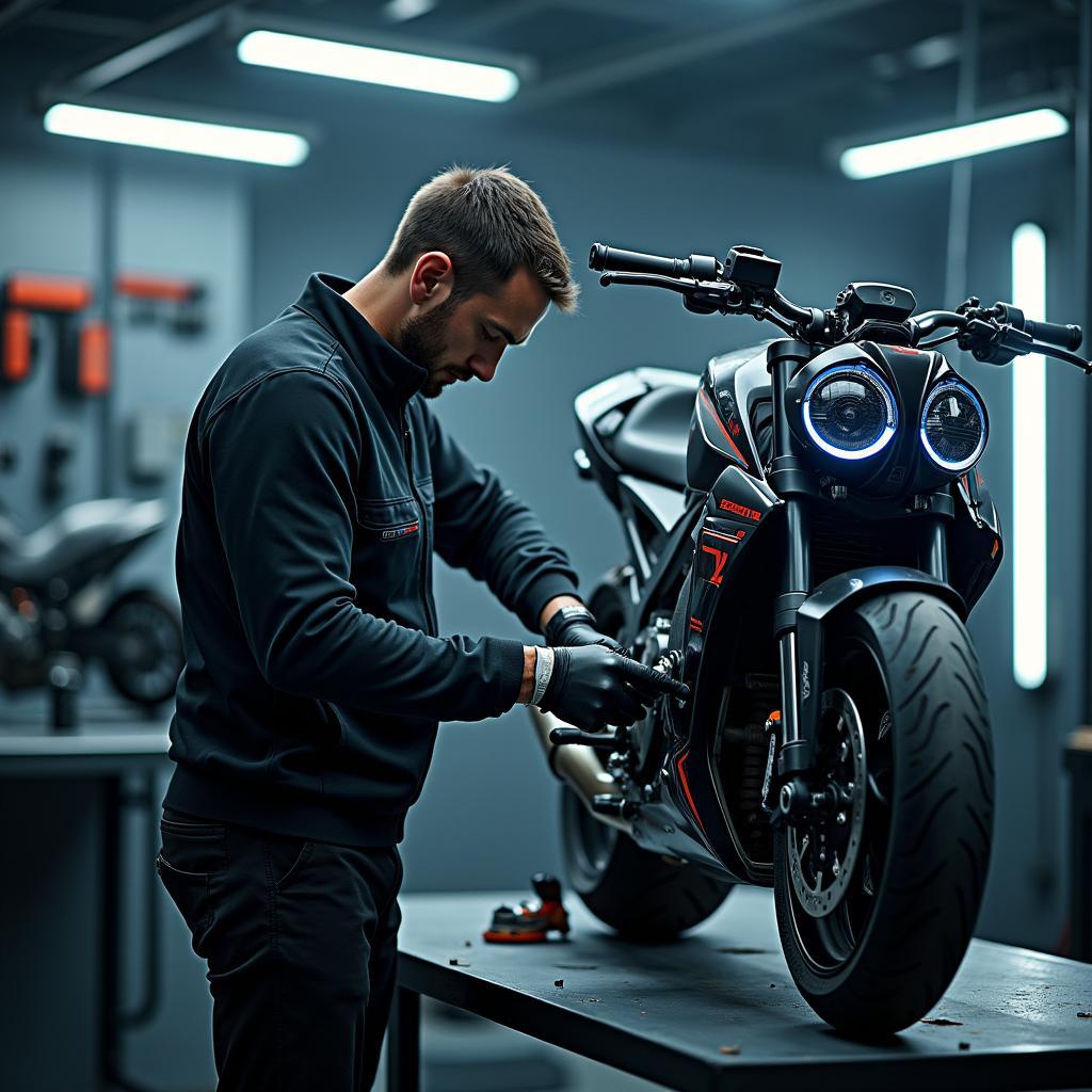 Werkstatt Reparatur Tron Legacy Motorrad