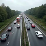 Verkehrsbehinderung nach Unfall auf der A1 bei Wildeshausen