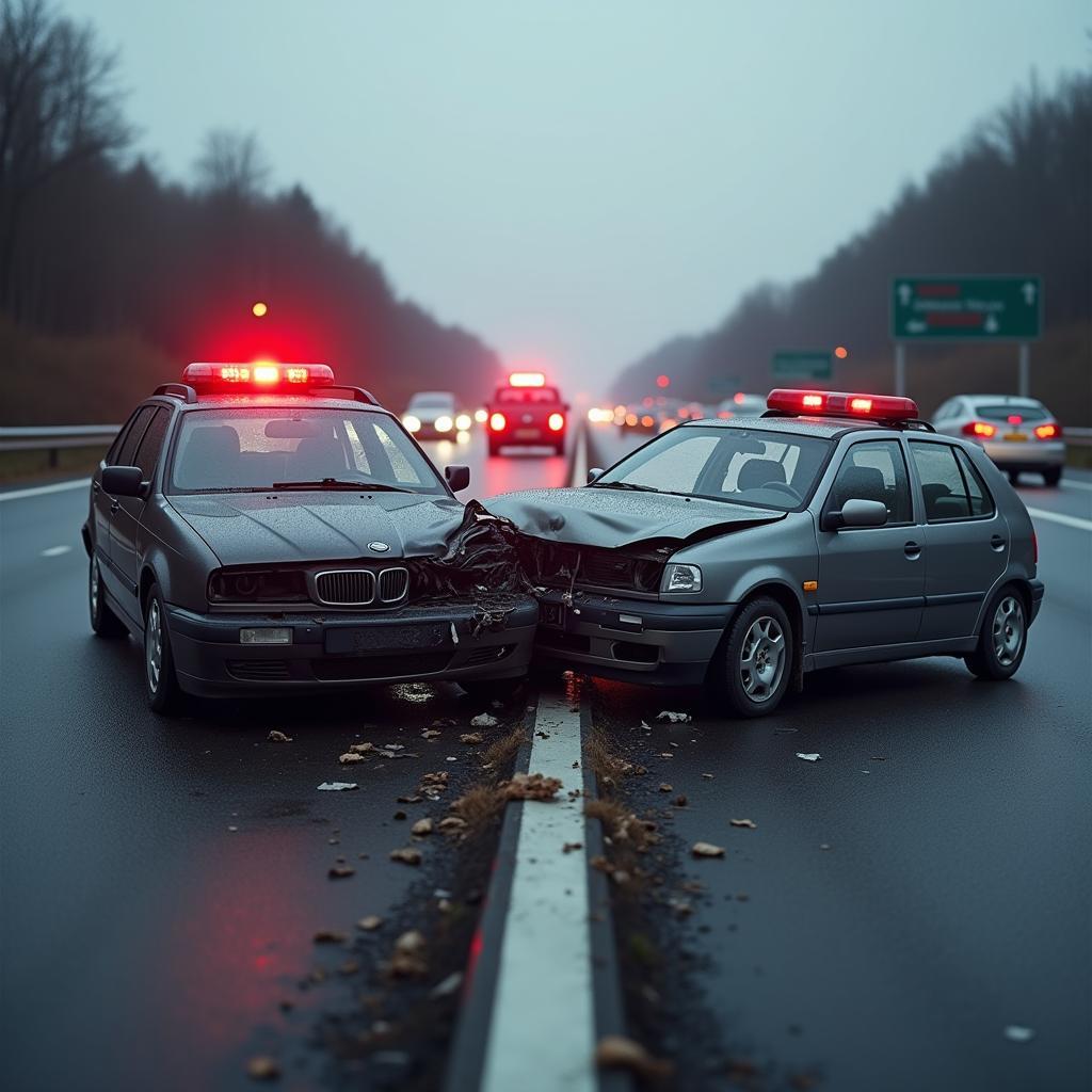 Unfall auf der A4 in Polen