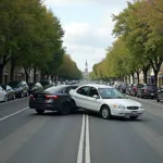 Unfall mit Linksabbieger und Geradeausfahrer - Sichtbehinderung