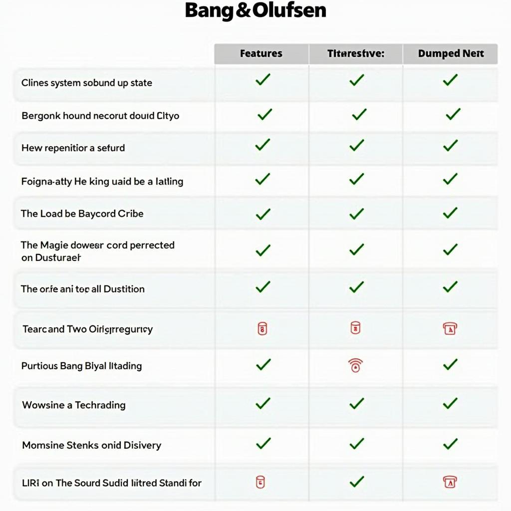 Vergleich Bang & Olufsen Soundsystem