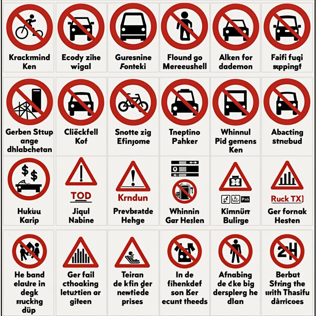 Verkehrszeichen Deutschland Halteverbot Parken