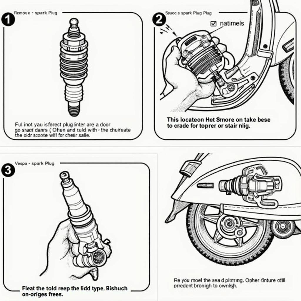 Zündkerzenwechsel Vespa Cosa 200