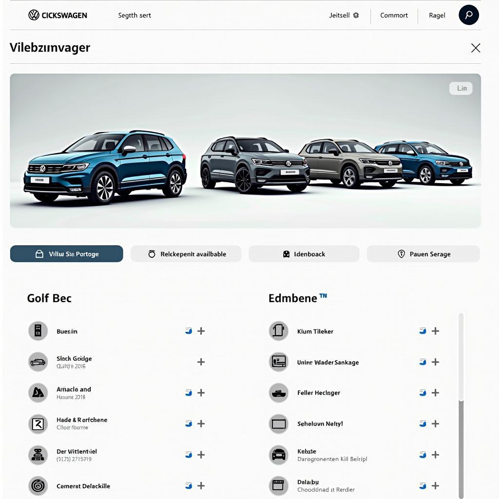 Volkswagen Konfigurator Startseite