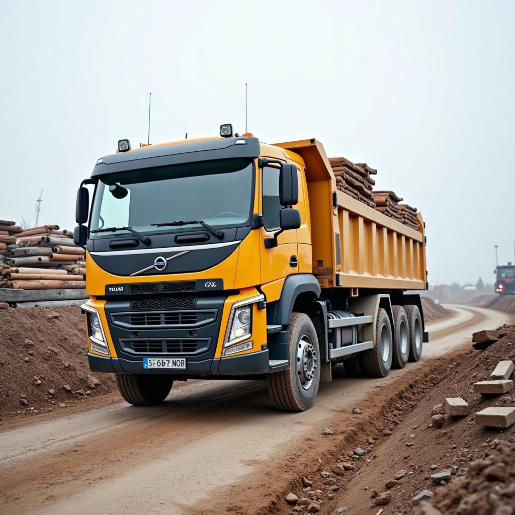 Volvo FE auf der Baustelle