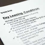 Volvo Leasing Vertrag Details