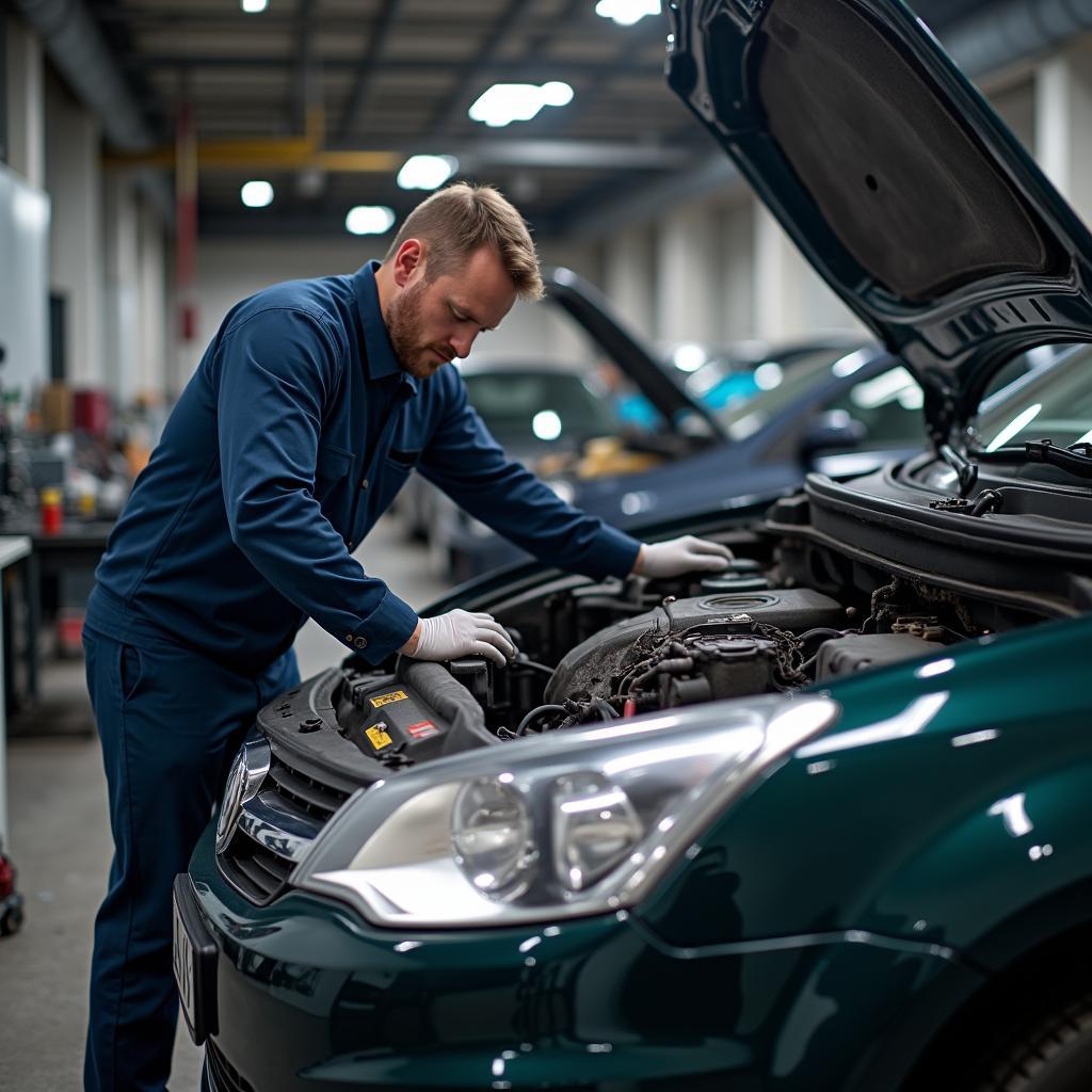 Voraussichtlich abk: Reparatur in der Werkstatt