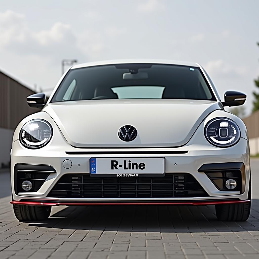 VW Beetle R-Line Außenansicht: Sportliches Design und dynamische Akzente