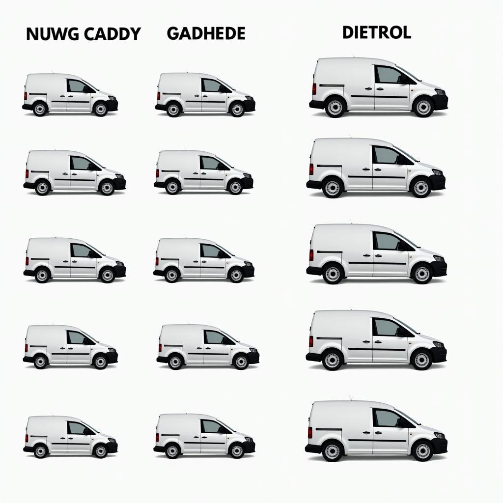 VW Caddy Tankinhalt Varianten