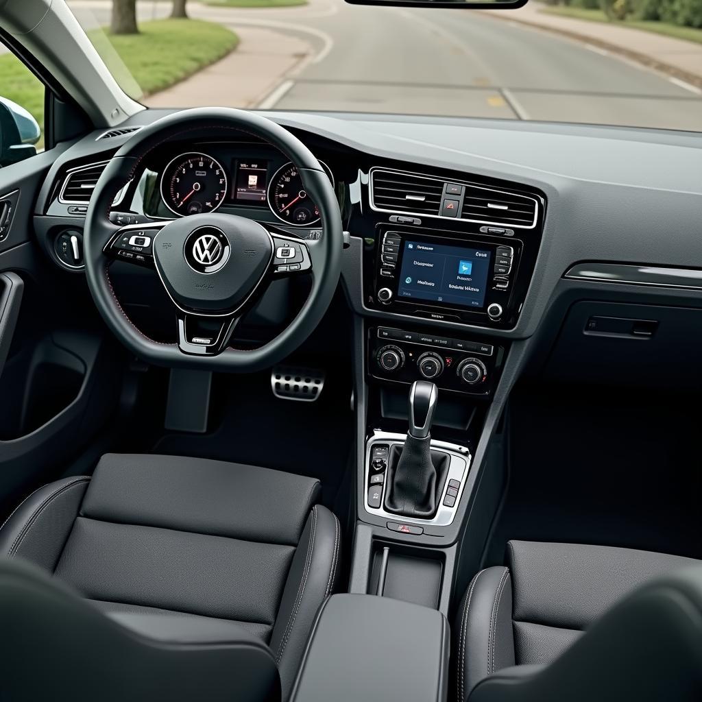 VW Golf 8 Life Innenraum Ausstattung: Dashboard, Lenkrad, Infotainment