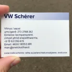 VW Scherer Bingen Kontaktinformation