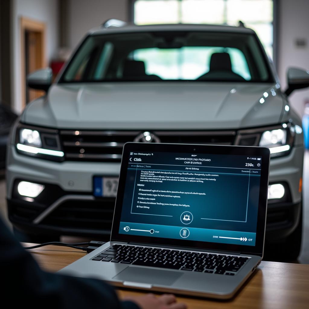 VW Tiguan Software Update in Werkstatt