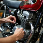 XS 500 Motorrad Reparatur