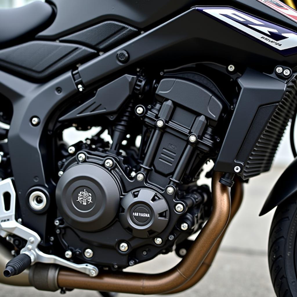 Yamaha FZ1 Motor Detailansicht