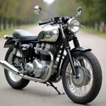 Klassisches Youngtimer Motorrad in perfektem Zustand