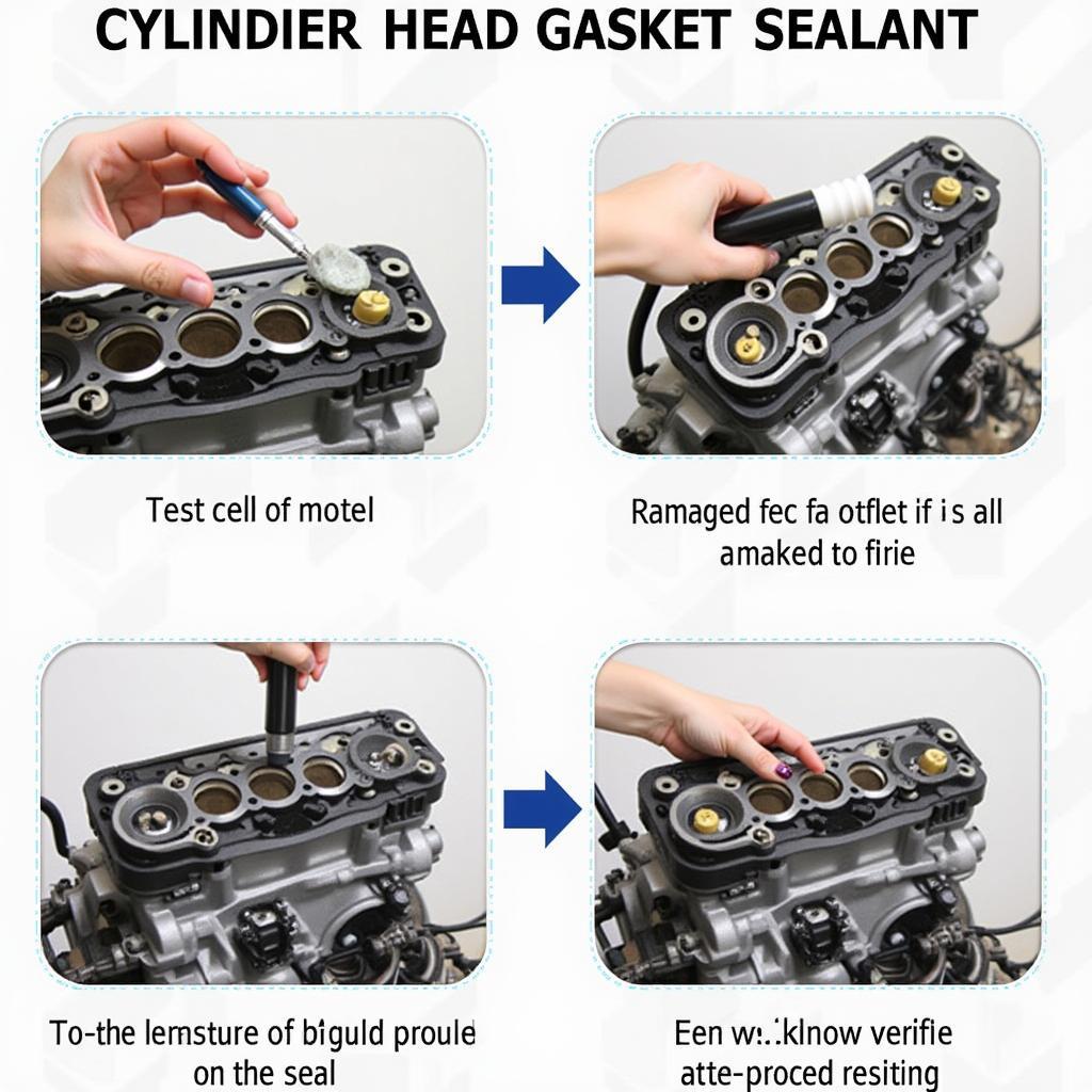 Zylinderkopfdichtung Dichtmittel Test Prozess