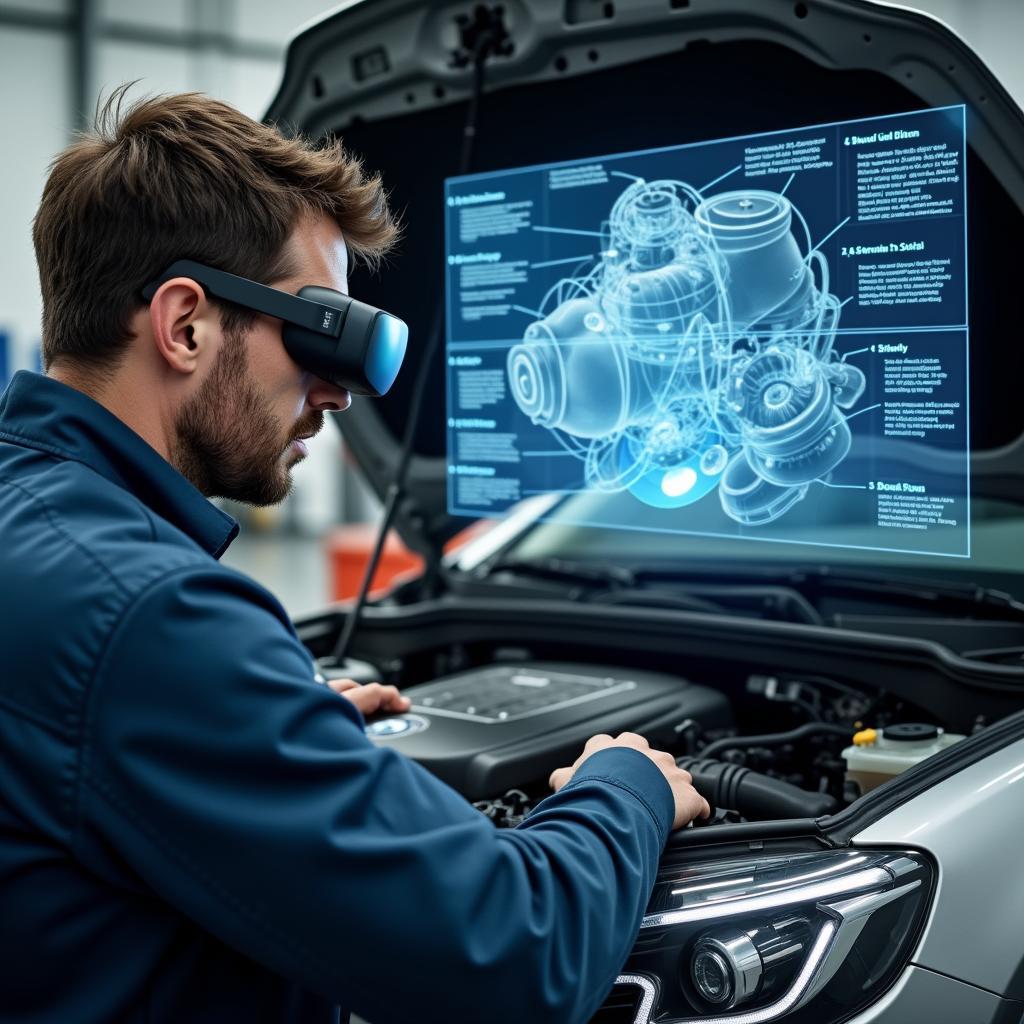 Augmented und Virtual Reality in der Fahrzeugdiagnose dank 7G.