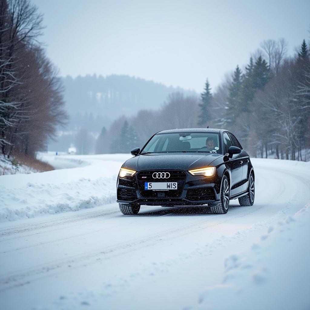 Audi A1 Sportback fährt sicher im Winter