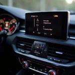 Modernes Cockpit des Audi A6 C8 Facelift mit dem neuen MMI-Infotainment-System.