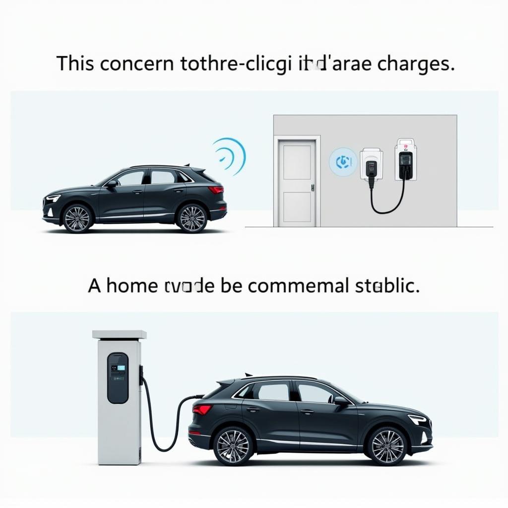 Audi Q4 e-tron charging infrastructure: Charging at home and on the go.