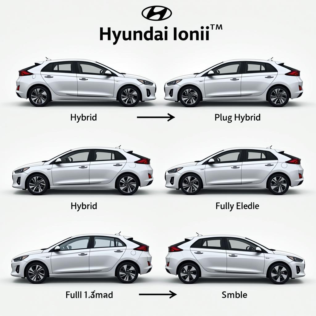 סדרת דגמי רכב חשמלי יונדאי Ioniq: סוגי ההנעה השונים של יונדאי Ioniq - היברידי, היברידי פלאג-אין וחשמלי מלא.