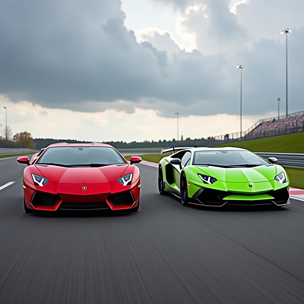 Lamborghini Huracán und Aventador auf der Rennstrecke: Die Spitze des italienischen Automobilbaus.