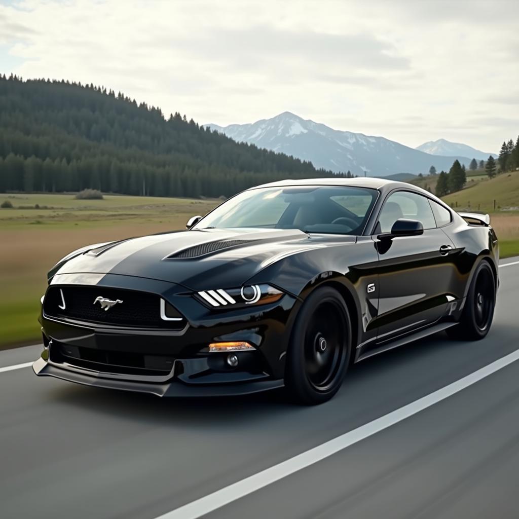 Ford Mustang Dark Horse auf deutscher Straße - Power und Eleganz vereint