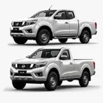 Verschiedene Modelle des neuen Nissan Pick-up