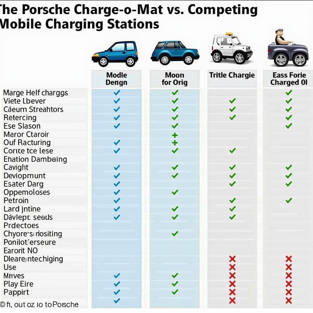 ポルシェ Charge-o-matと他のモバイル充電ステーションの比較