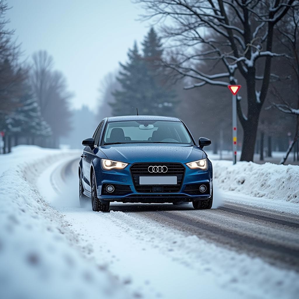 Winterreifen Audi A1 Sportback Bremsweg Schnee