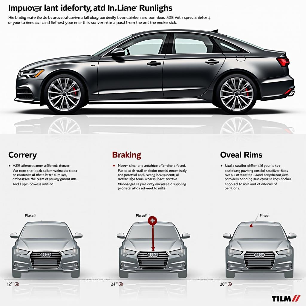 Verbessertes Fahrverhalten des Audi A6 mit S Line Felgen