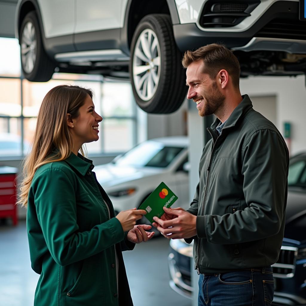 DEVK Grüne Karte Vorteile für Kunden in Kfz-Werkstatt